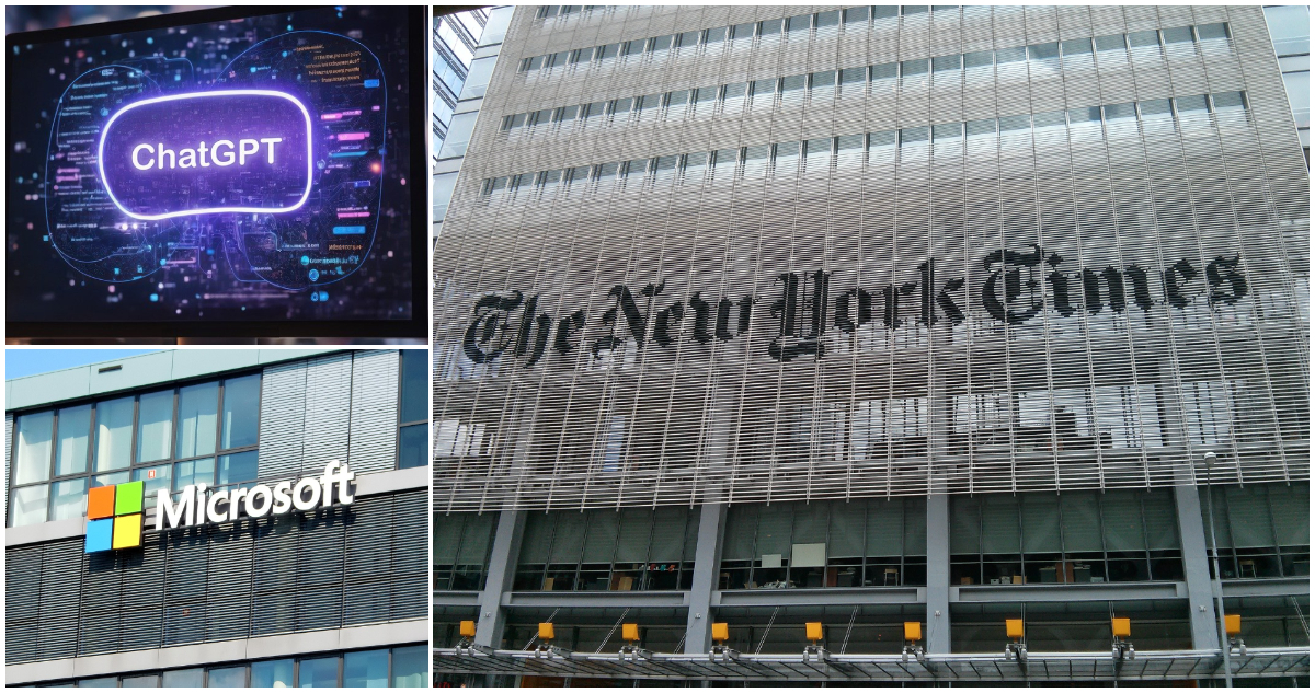 Periódico New York Times demanda a OpenAI y Microsof por usar sus textos en chatbots Bing y ChatGPT