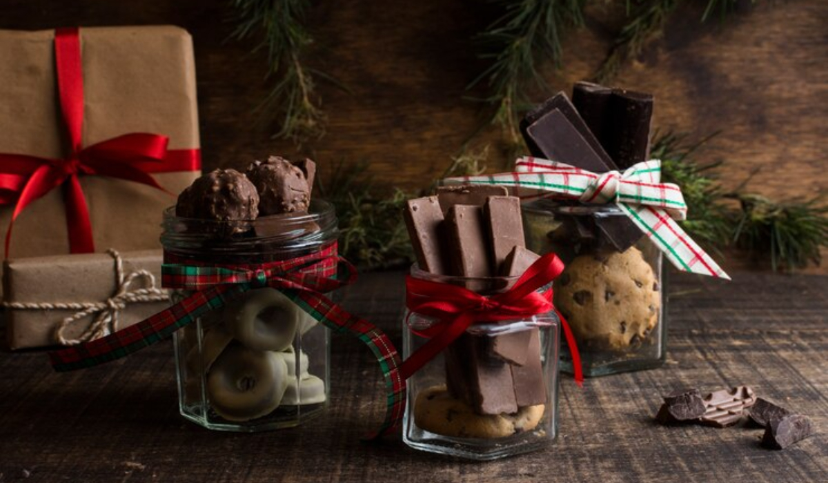 Chocolate en comida de Navidad y Año Nuevo