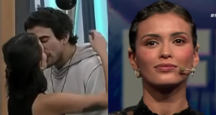 Cony Capelli junto a Sebastián Ramírez en Gran Hermano (izquierda) y tras ganar el reality (derecha)