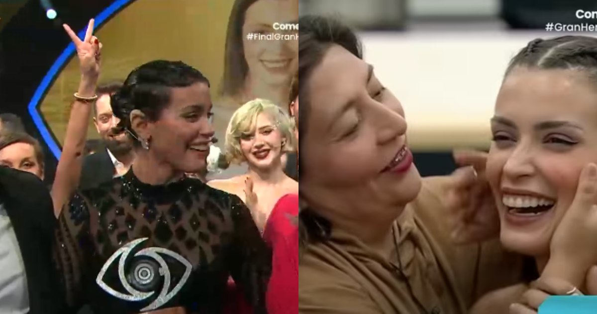 Cony Capelli junto a Pincoya en final de Gran Hermano