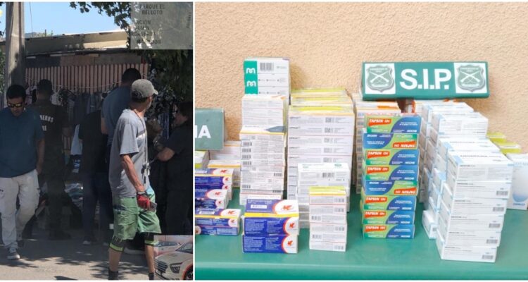 Decomisan medicamentos a comercio ambulante de Quilpué