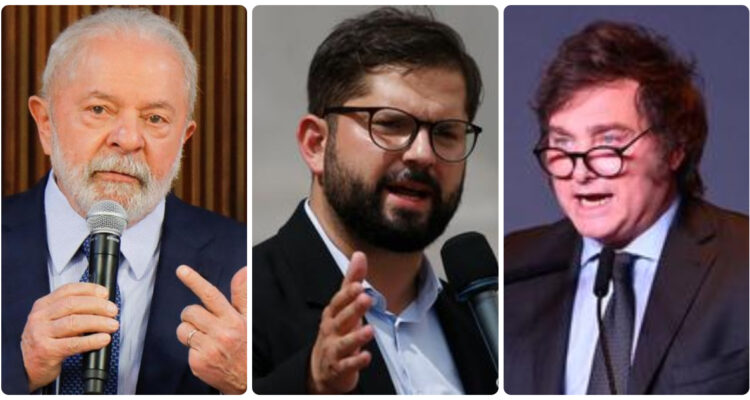 Lula da Silva, Gabriel Boric y Javier Milei | DW