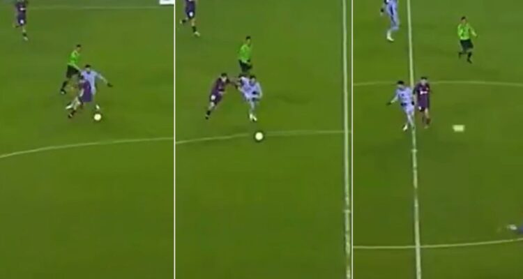 Diegoat Valdés y su baile al Barcelona en amistoso