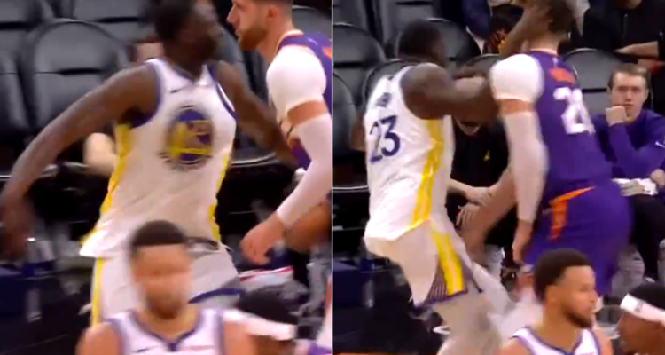 Draymond Green es expulsado por feroz puñetazo a rival en la caída de Warriors.
