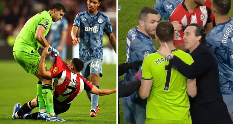 El DT Unai Emery se hartó de los shows del argentino Dibu Martínez.