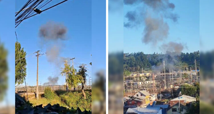 Imágenes de la explosión en la subestación concepción