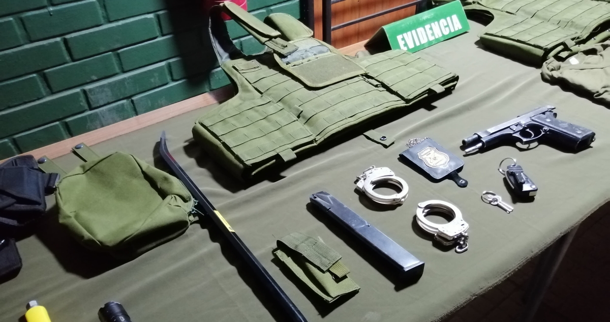 Extensa persecución que atravesó la capital deja 5 detenidos: portaban elementos para cometer robos