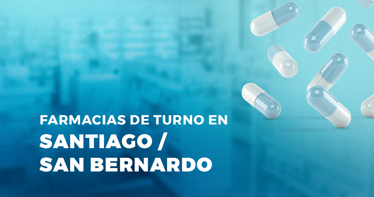 Farmacias de turno en San Bernardo.