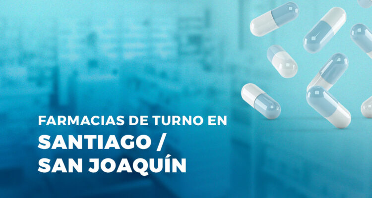 Farmacias de turno en San Joaquín.