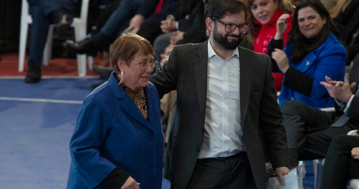 Presidentes Michelle Bachelet y Gabriel Boric 