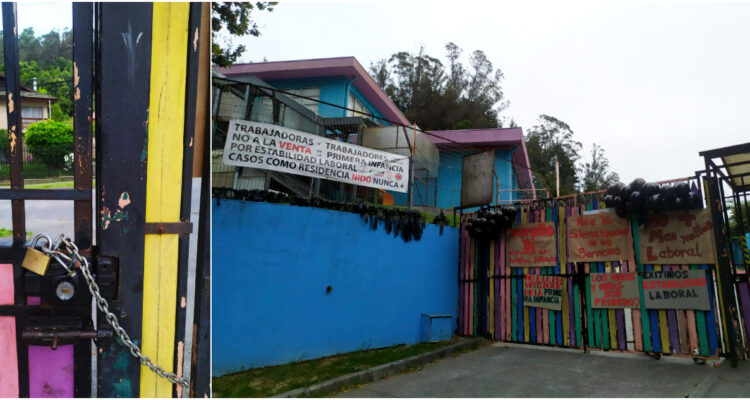 Funcionarios de Mejor Niñez se tomaron residencia en Concepción: exigen soluciones a falta de recursos