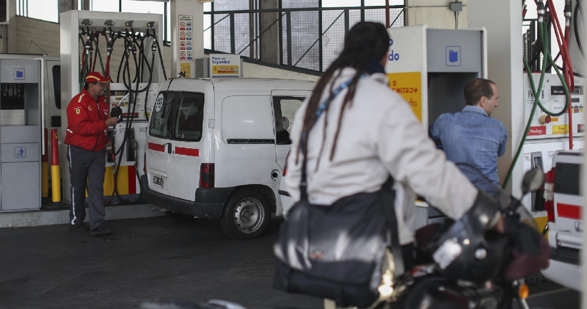 Una gasolinera en el centro de Buenos Aires
