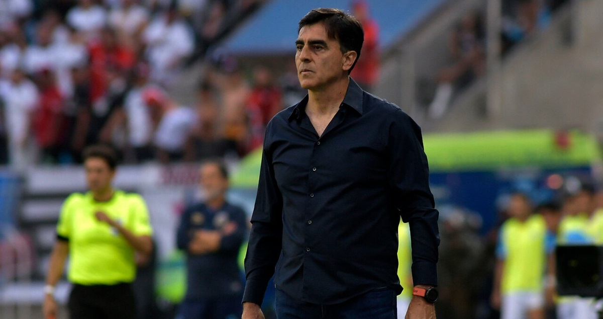 Gustavo Quinteros durante la final de Copa Chile.