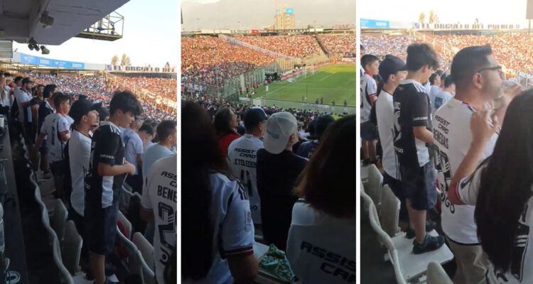 Hinchas de Colo Colo gritaron gol de La U ante Cobresal.