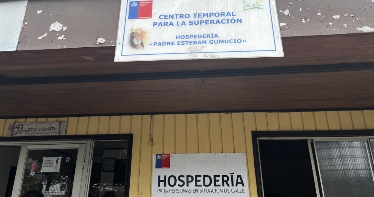 Frontis de hospedería del Arzobispado de Concepción