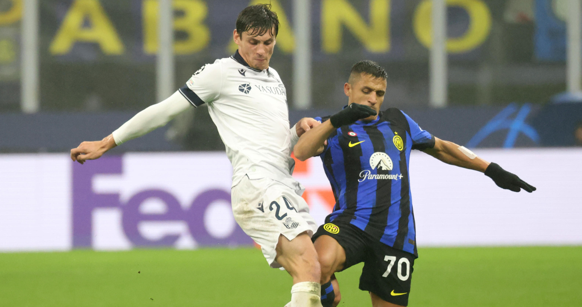 Inter está igualando con la Real Sociedad.