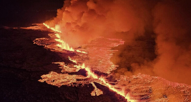 Erupción volcánica al norte de Grindavík