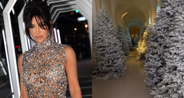Kim Kardashian muestra su ostentosa decoración navideña