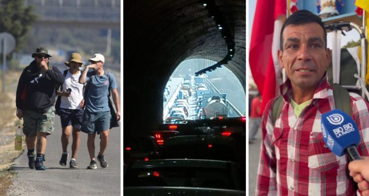 Desvíos, tacos y peregrinos: Valparaíso vive la previa de tradicional peregrinación a Lo Vásquez