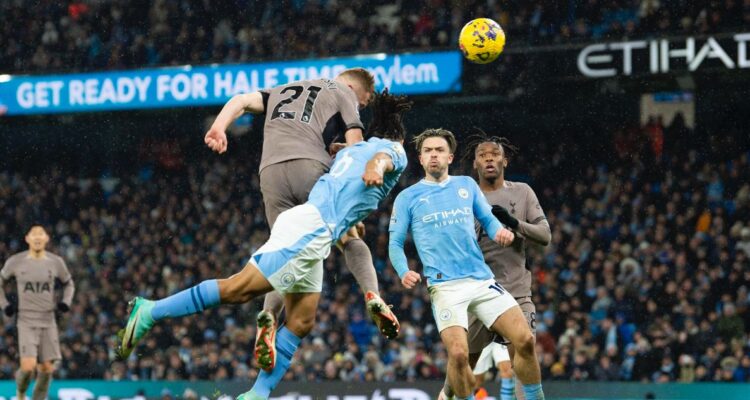 Manchester City empató en casa ante Tottenham y se aleja de la cima en la Premier