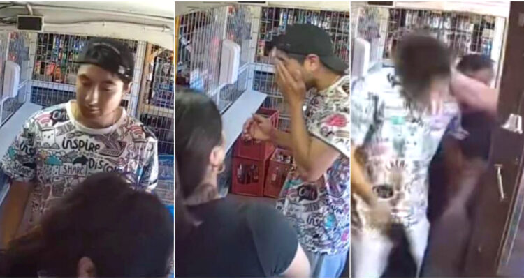Mujer se defiende de acosador sexual con feroz puñetazo en un almacén de Valdivia