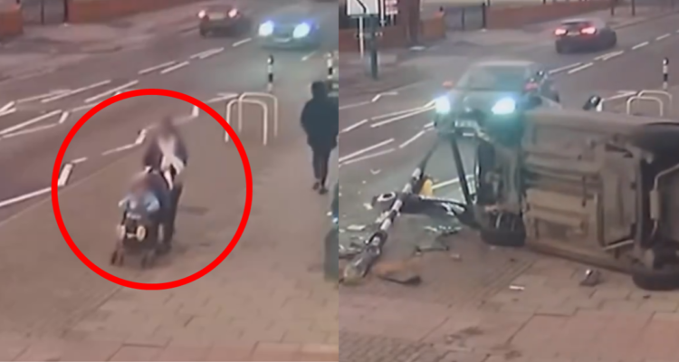 Salvaron de milagro: madre y su bebé logran salir con vida de choque automovilístico en Inglaterra