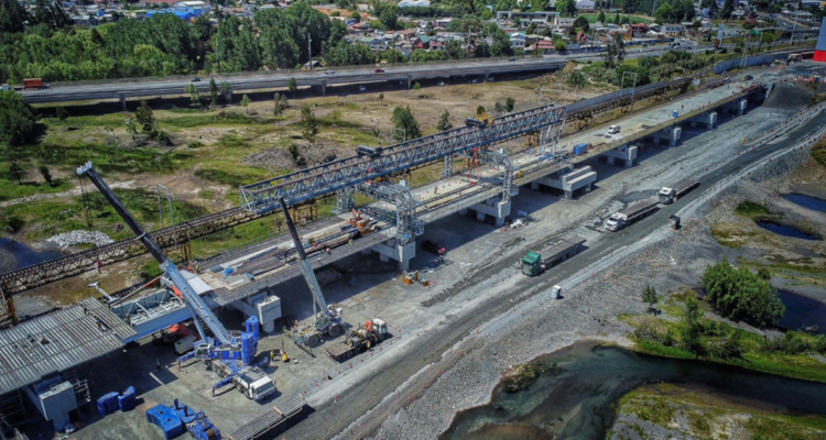 Obras del nuevo Puente Ferroviario