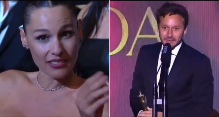 Pampita enojada en medio de premio de Benjamín Vicuña