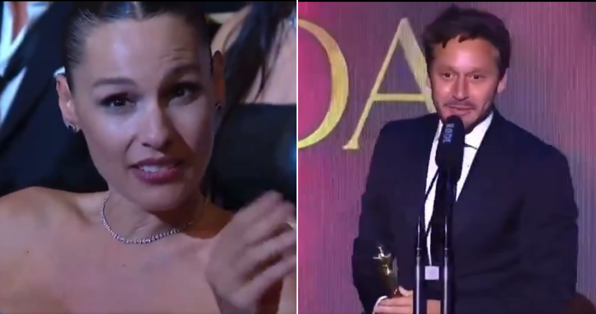 Pampita enojada en medio de premio de Benjamín Vicuña