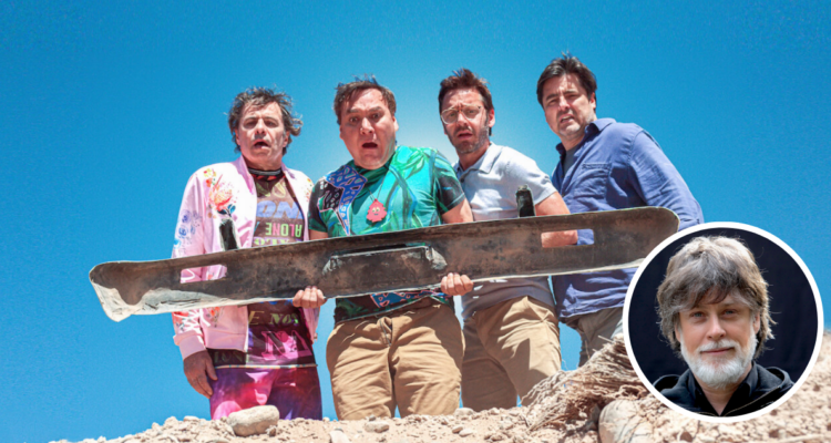 Poster de Papá al rescate y fotografía del productor Santiago Freund