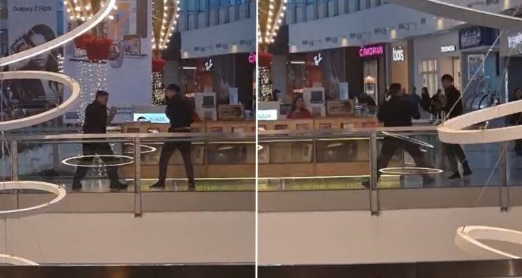 Video capta violenta pelea al interior de mall de Viña del Mar: uno de los protagonistas es un guardia