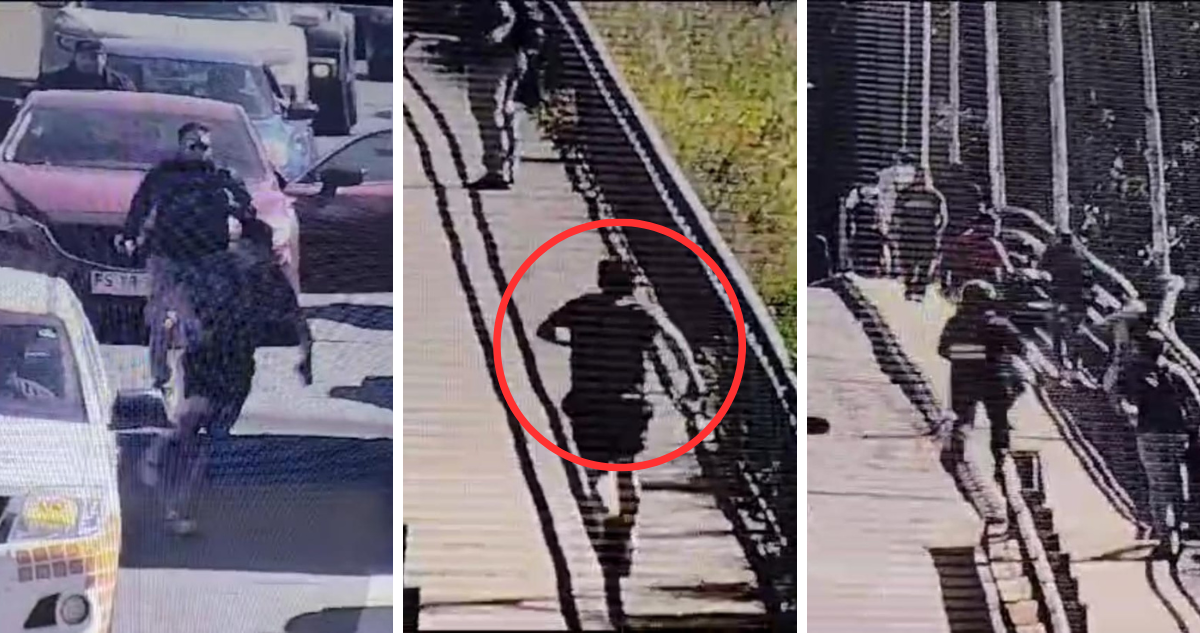 Caída de hombre desde puente Calle Calle