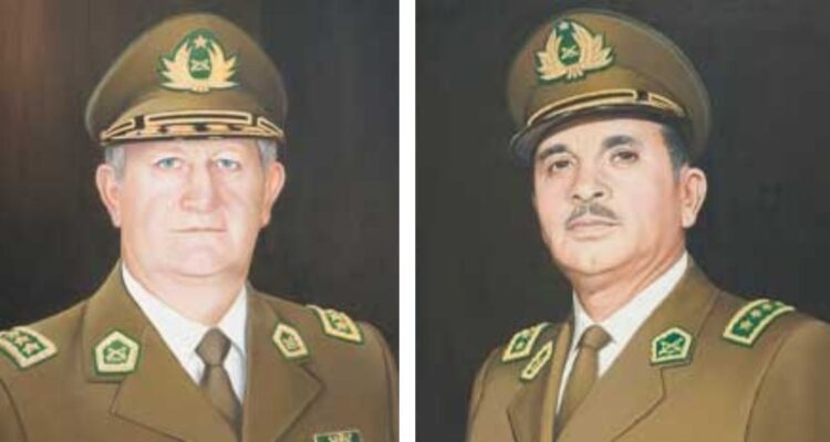 Los retratos al óleo de los generalos directores de Carabineros en dictadura César Mendoza y Rodolfo Stange deben ser retirados según la justicia.