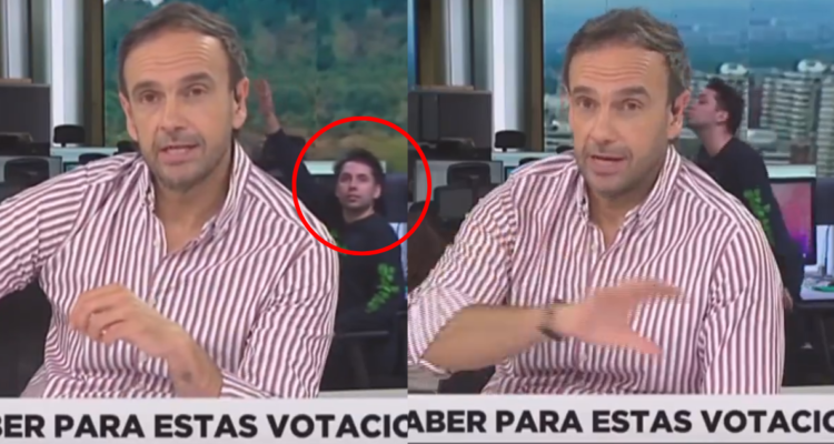 El poco notado “troleo” en vivo de Fabrizio Copano a Rodrigo Sepúlveda durante Meganoticias