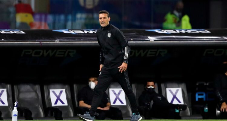 E inédito registro de un furioso Scaloni en la final de Qatar