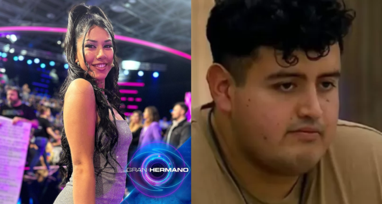 Scarlette Gálvez en la final de Gran Hermano (izquierda) y Rubén Gutiérrez (derecha)