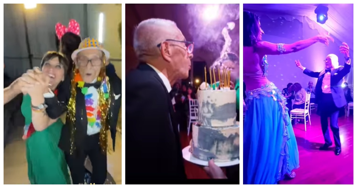 Sergio Chamy, “El Agente Topo”, celebró cumpleaños 90 a lo grande: “Estoy agradecido de la vida”