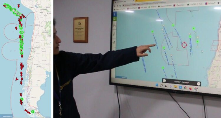 Sernapesca y Armada vigilan de cerca a 90 buques extranjeros que navegan por zona exclusiva chilena