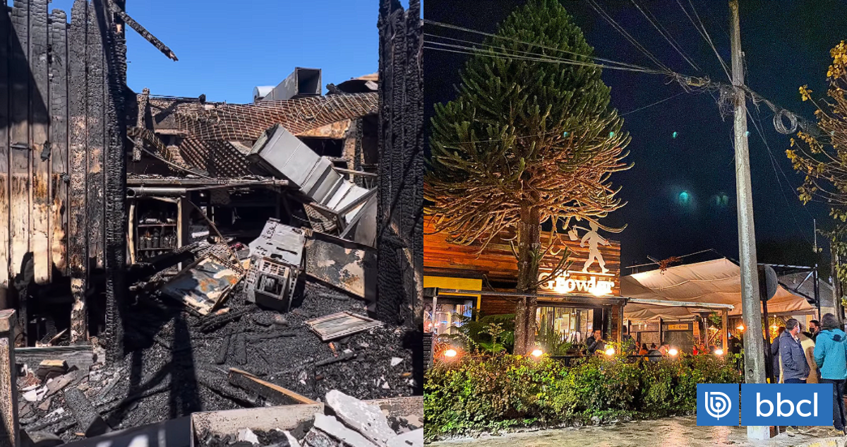 Conmoción en Valdivia incendio consumió por completo popular restobar