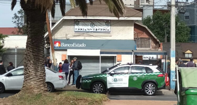 Robo en sucursal de banco estado de viña del mar
