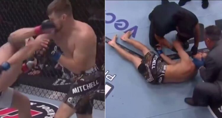 Aterrador nocaut en UFC deja a luchador convulsionando en el suelo