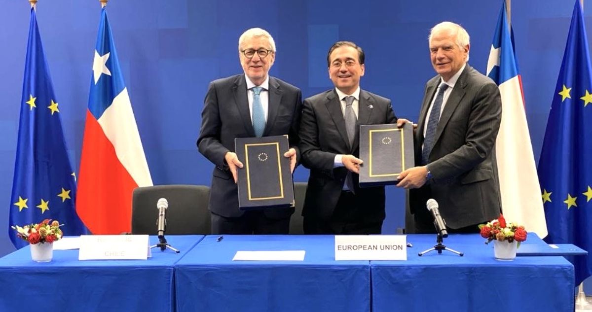 Chile y Unión Europea renuevan acuerdo de comercio y cooperación: priorizan seguridad y medioambiente