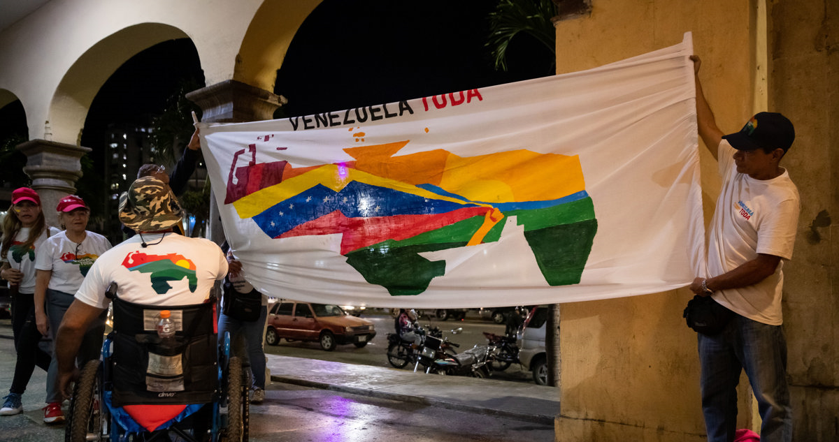 Fotografía del referéndum que se celebra en Venezuela por la zona disputada con Guyana.