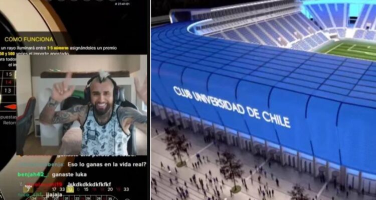 Vidal gana dineral en casino online y ‘sacó a pasear’ a los azules: “Para el estadio de La U, cabros”