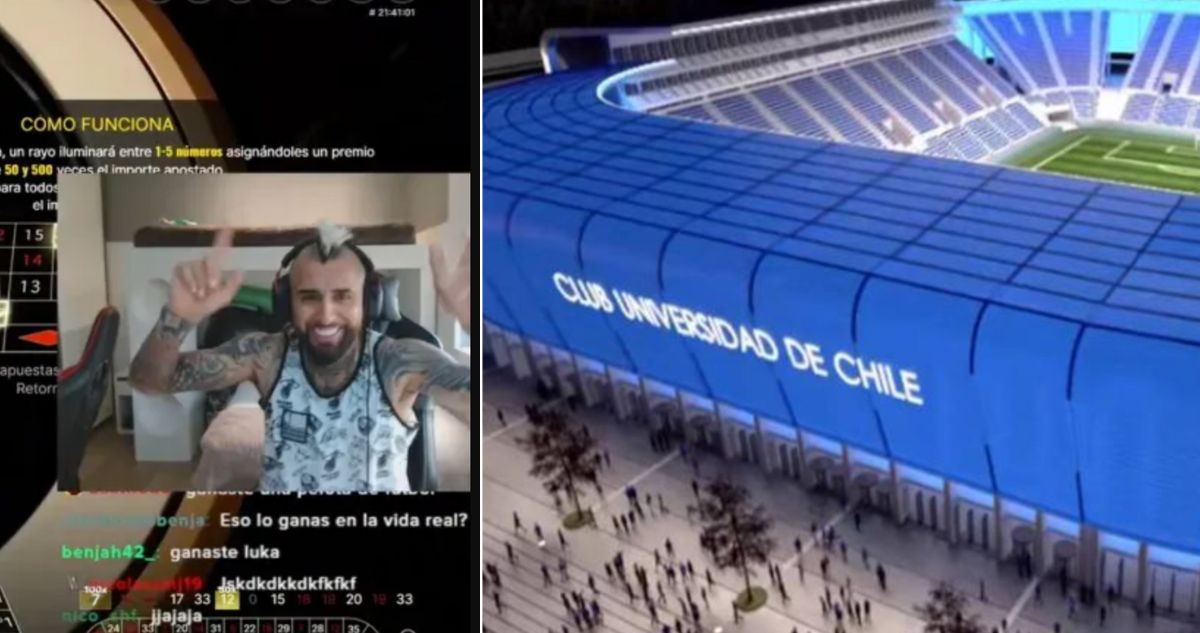Vidal gana dineral en casino online y ‘sacó a pasear’ a los azules: “Para el estadio de La U, cabros”