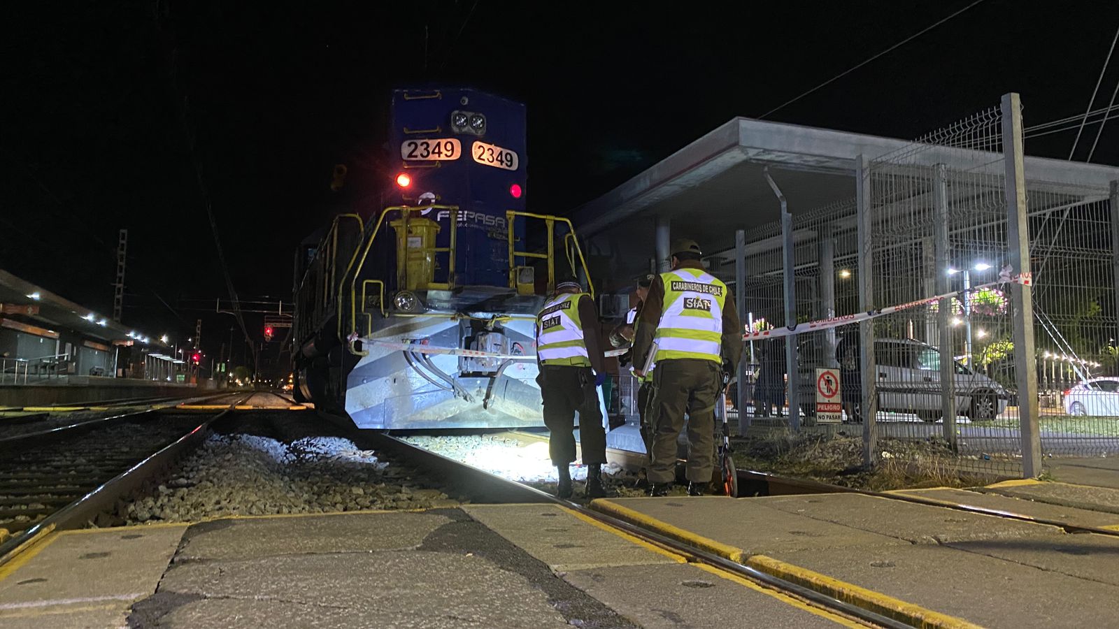 Muere hombre en silla de ruedas tras ser atropellado por un tren de carga en Chiguayante