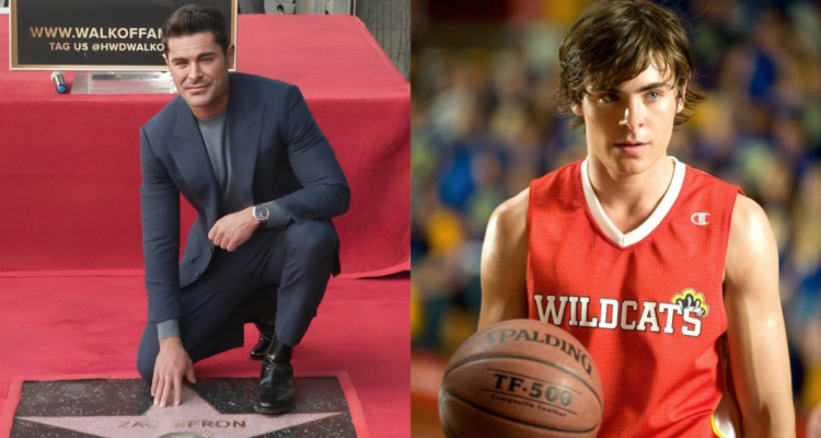 Zac Efron recibió estrella en el paseo de la fama: homenajeó a Matthew Perry y lanzó guiño a HSM