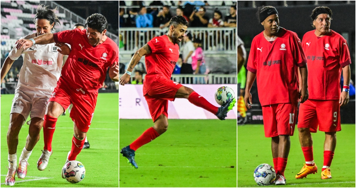 Chilenos en partido de leyendas de la Conmebol