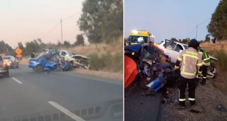 Un muerto y 6 heridos por fatal colisión en ruta que une Angol con Renaico: 4 son menores de edad