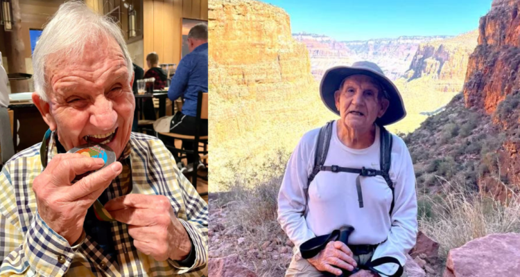 Hombre de 92 años bate el Record Guiness de la persona más longeva en cruzar a pie el Gran Cañón